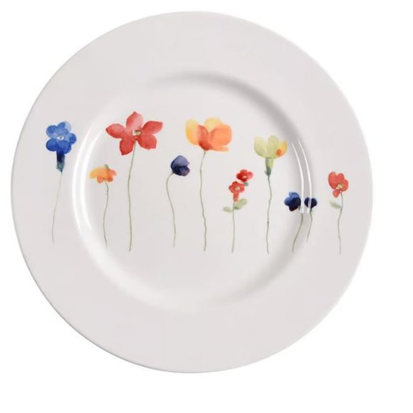 Royal Stafford (England) SCATTERED FLOWERS Dinner Plates, Set of Four (EUC) - Picture 2 of 5